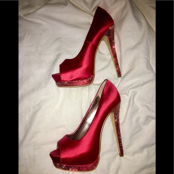 Steve Madden Rhinestone Heels - Picture 1 of 7